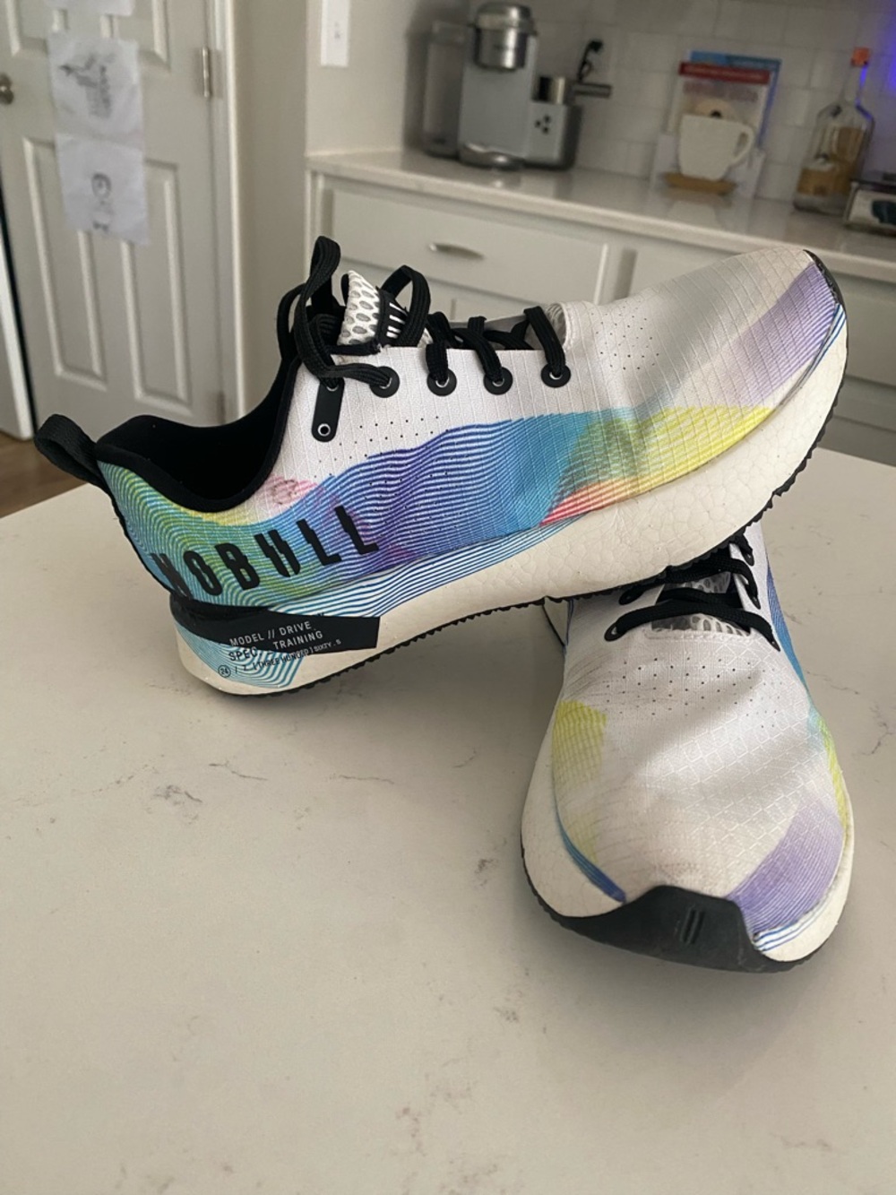 NOBULL White Multicolor Wave Training Shoes